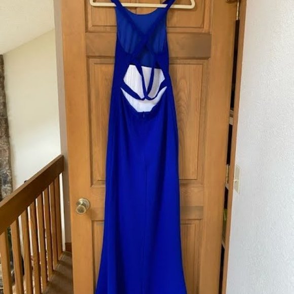 Lulus Straight to the Heart Royal Blue Backless Maxi Dress - Picture 5 of 7